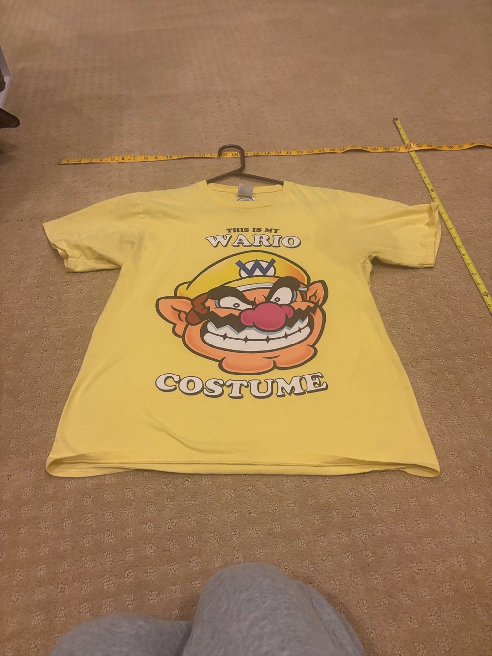 Official Nintendo Yellow Graphic Tee Wario Sz M - Picture 6 of 6